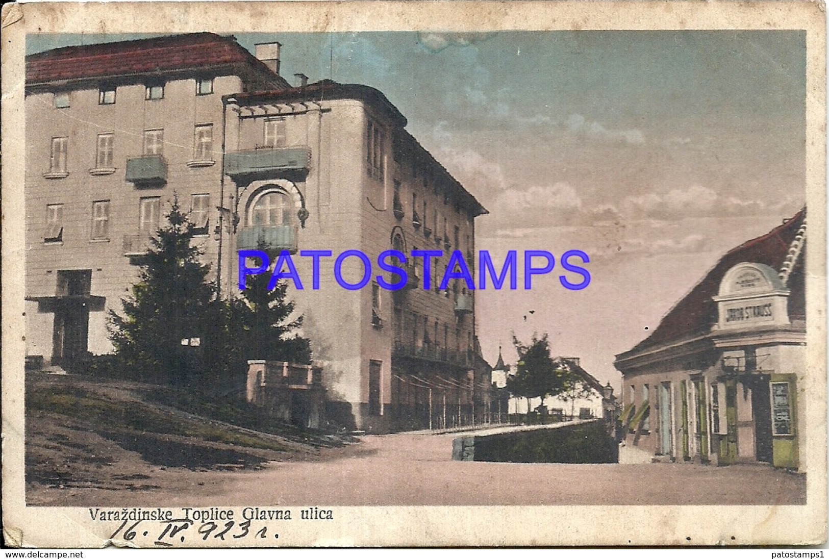 94113 CROATIA VARAZDINSKE TOPLICE VIEW PARTIAL SPOTTED  POSTAL POSTCARD - Croatie