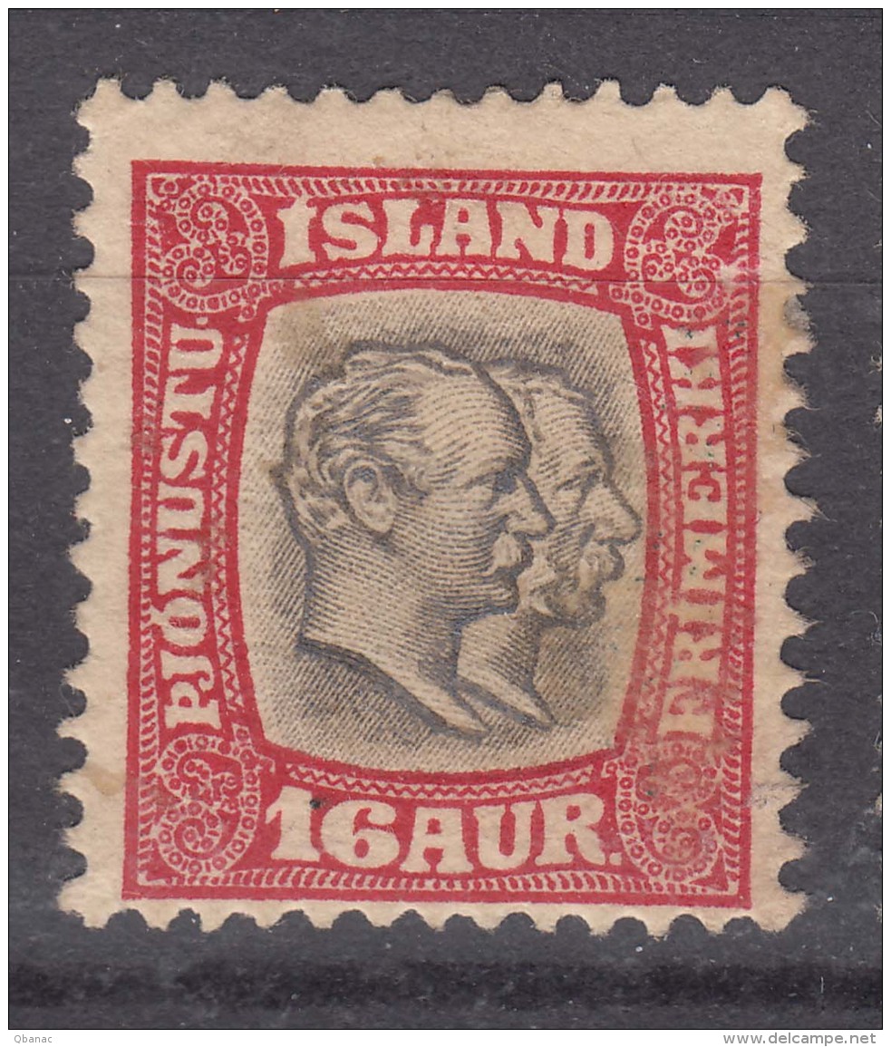 Iceland Island Ijsland Porto Official 1907 Mi#29 Mint Hinged - Dienstzegels