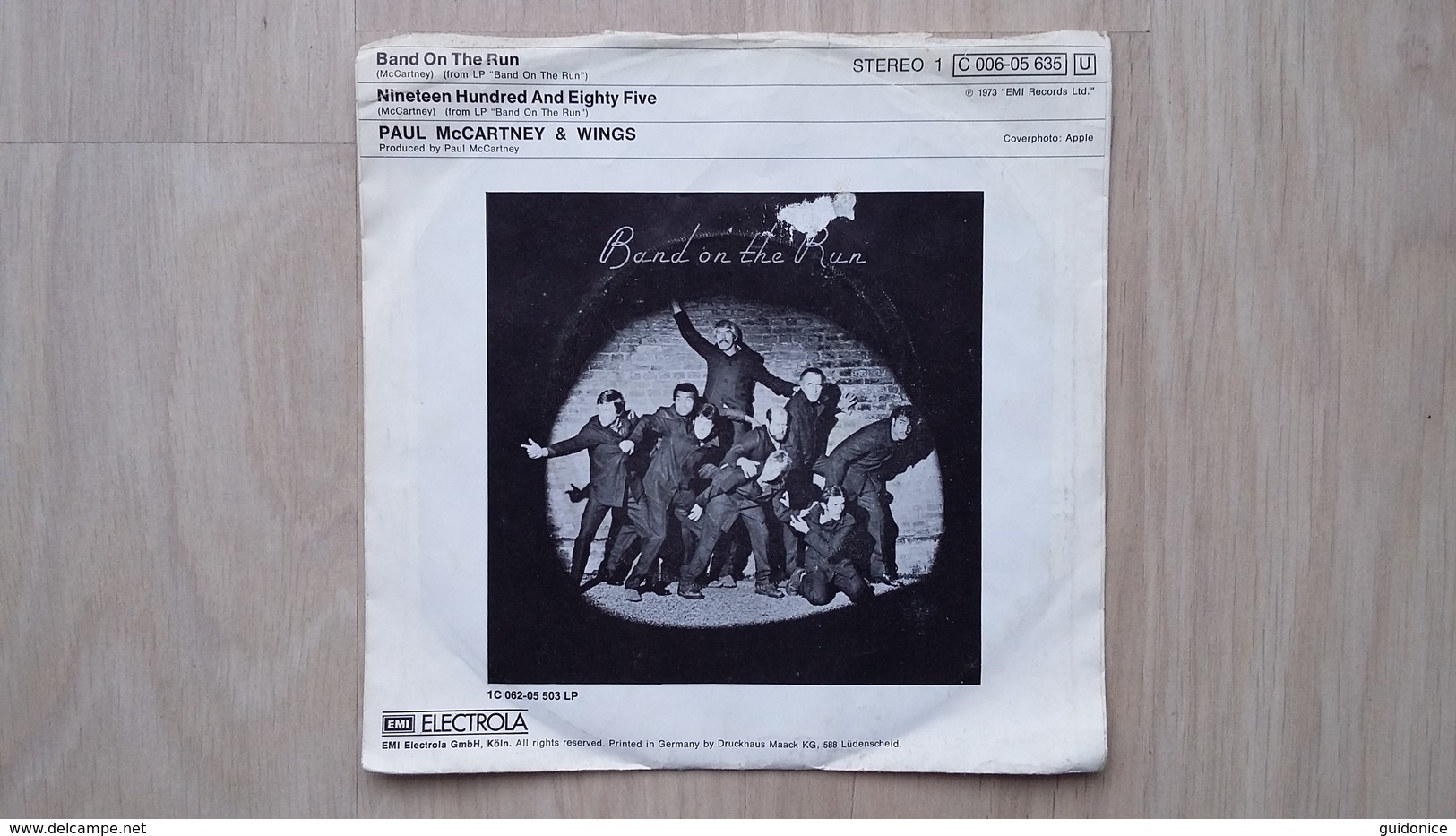 Paul McCartney & Wings - Band On The Run - Vinyl-Single - Rock