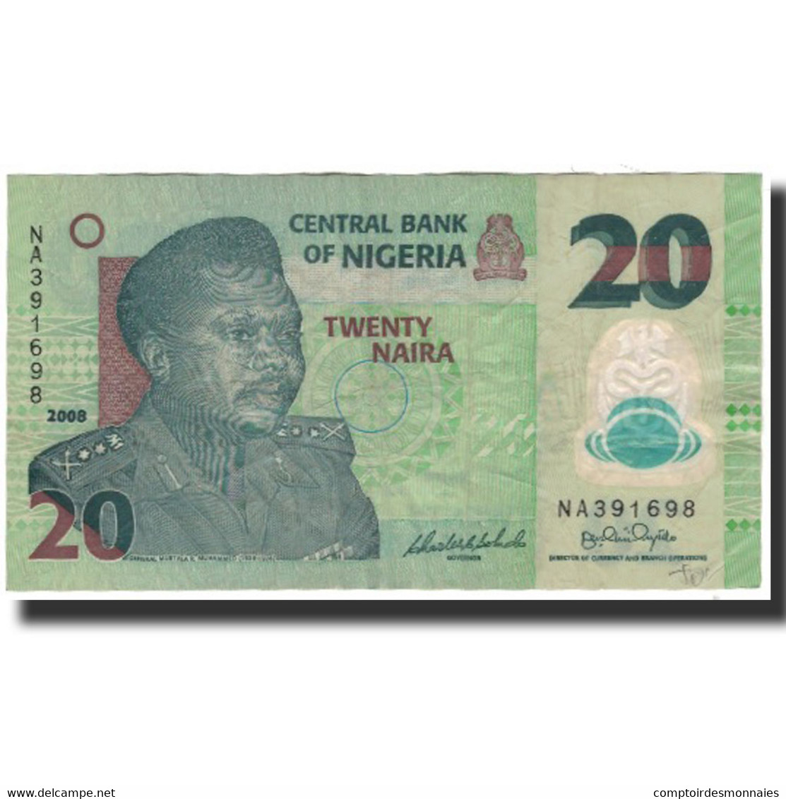 Billet, Nigéria, 20 Naira, 2008, KM:34d, TB - Nigeria