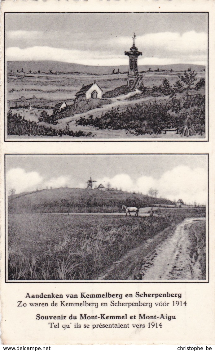 Aandenken Van Kemmelberg En Scherpenberg, Zo Waren De Kemmelberg En Scherpenberg Voor 1914 (pk46480) - Heuvelland