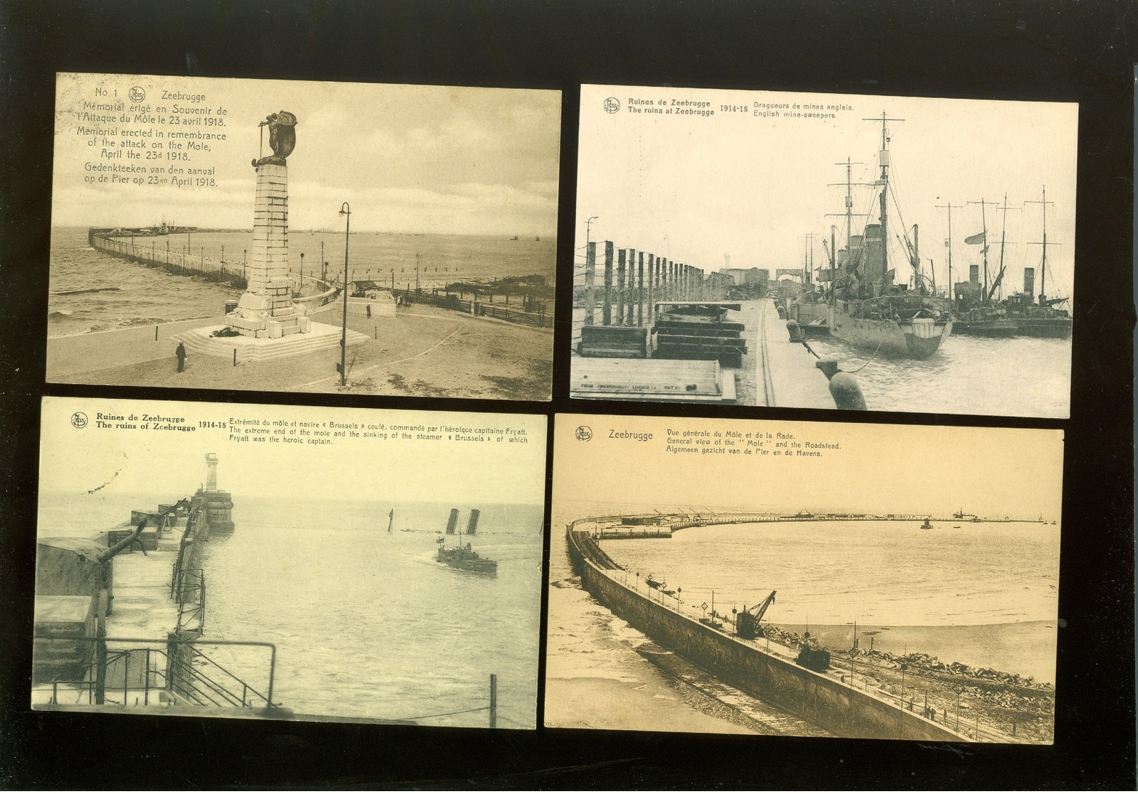 Beau Lot De 30 Cartes Postales De Belgique Zeebrugge Ruines Guerre    Lot Van 30 Postkaarten Oorlog Ruinen - 5 - 99 Cartes