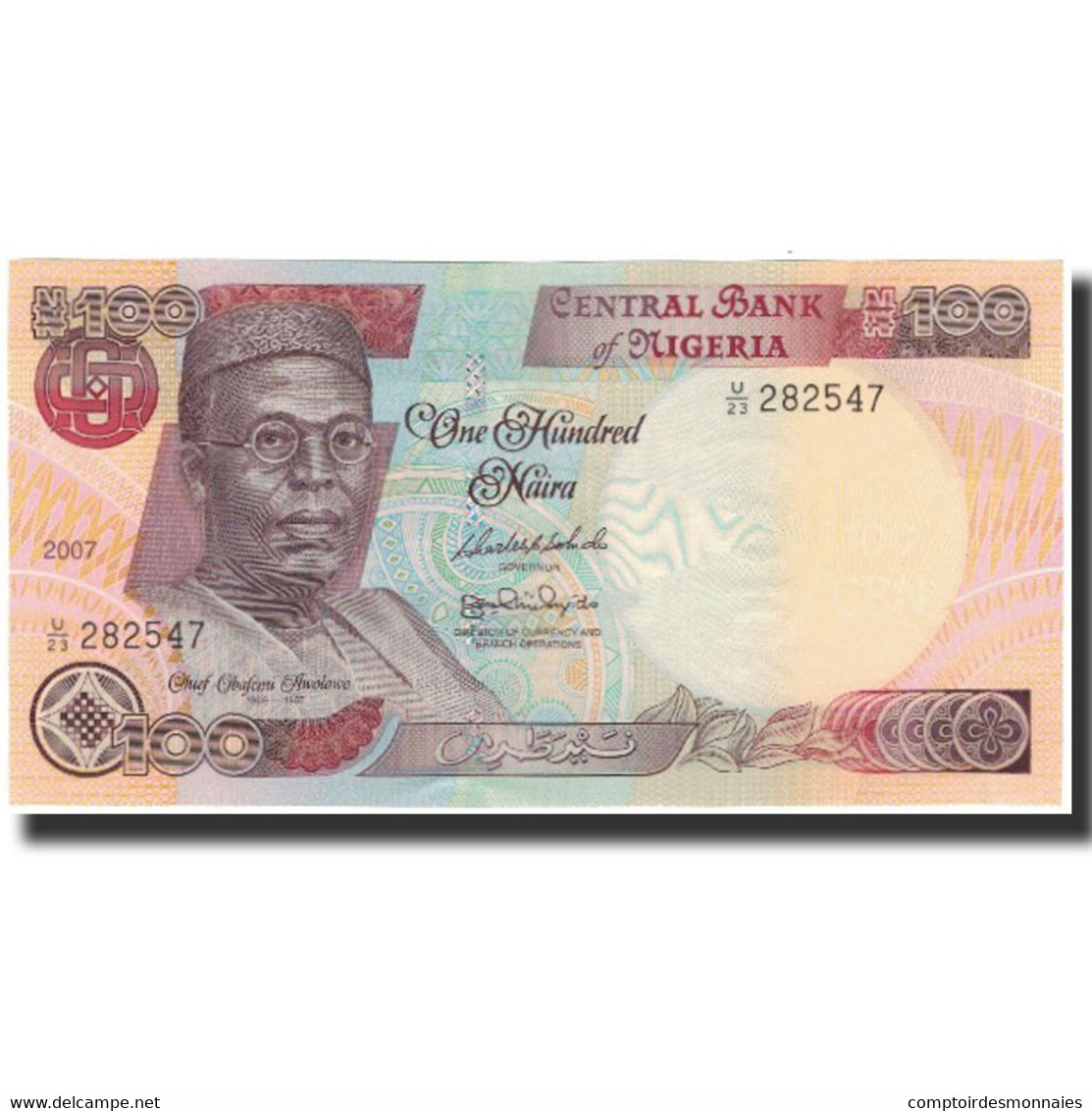 Billet, Nigéria, 100 Naira, 2007, KM:28h, SPL - Nigeria