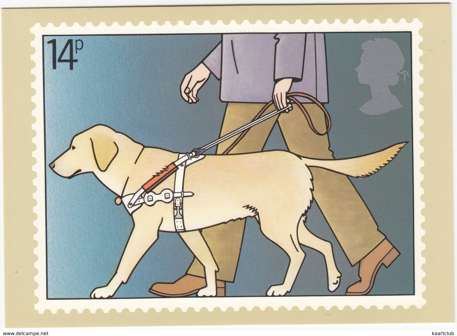 Blind Man And Guide Dog - (14p Stamp) - International Year Of Disabled People - 1981 - (U.K.) - Postzegels (afbeeldingen)