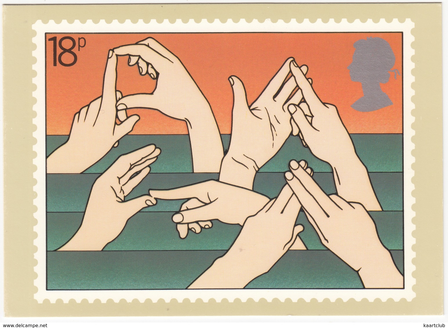 Deaf And Dumb Alphabet - (18p Stamp) - International Year Of Disabled People - 1981 - (U.K.) - Postzegels (afbeeldingen)