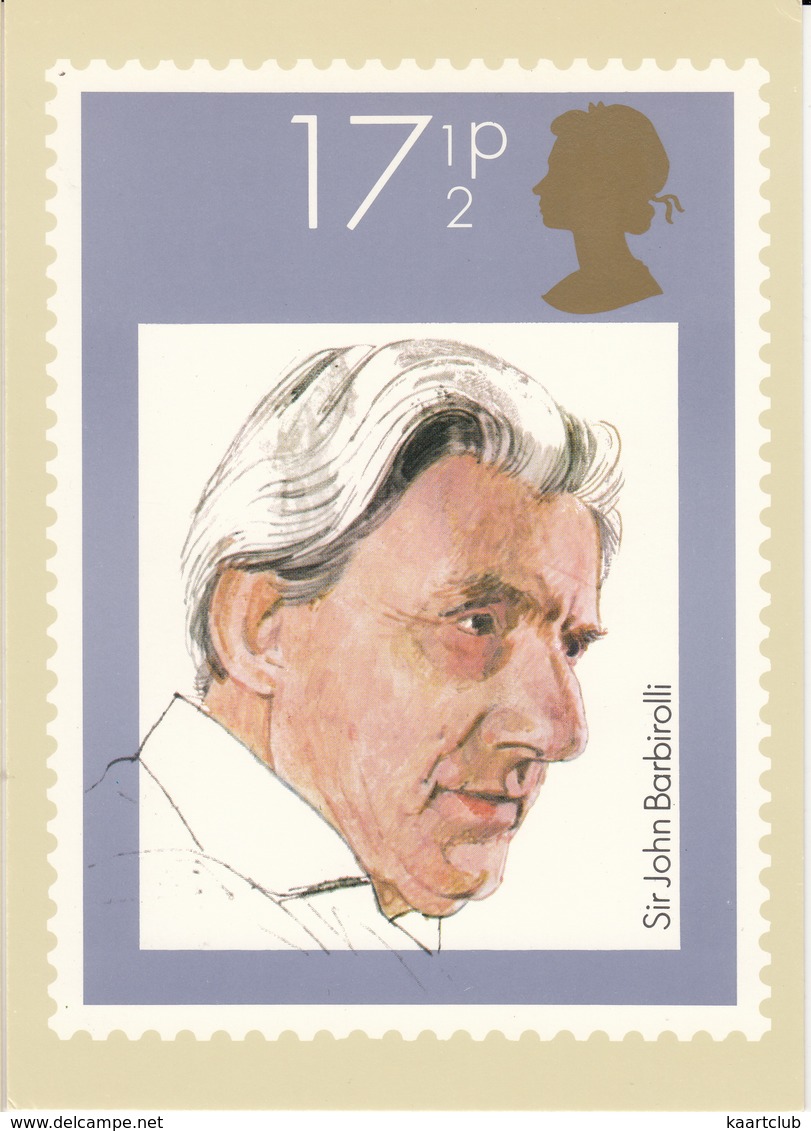 Sir John Barbirolli - (17,5p Stamp) - Music - British Conductors - 1980 - (U.K.) - Postzegels (afbeeldingen)