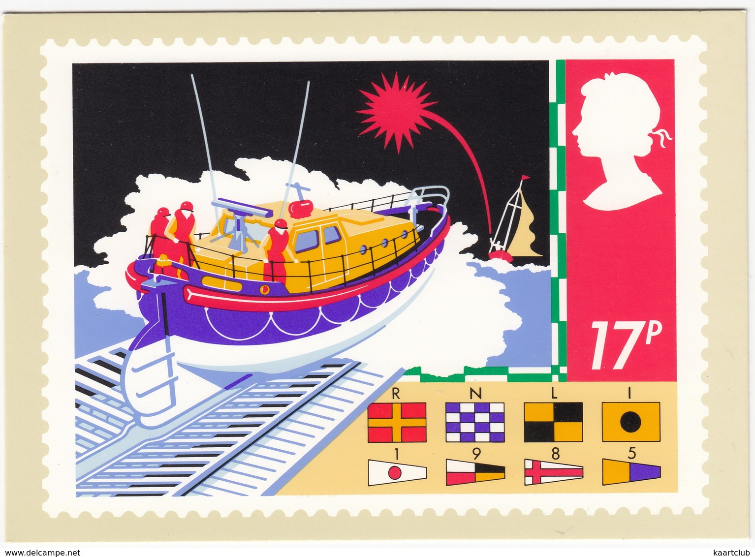 Lifeboat - (17p Stamp) - Safety On Sea - 1985 - (U.K.) - Postzegels (afbeeldingen)