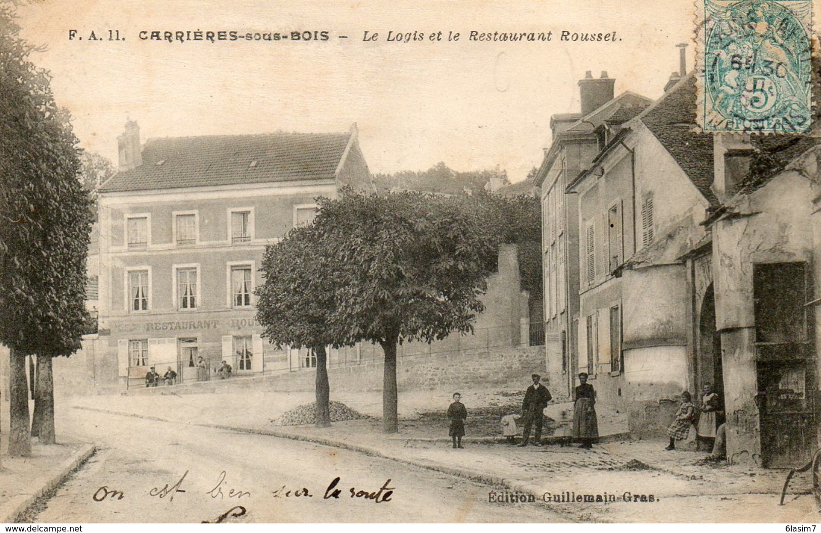 CPA - CARRIERES-sous-BOIS (78) - Aspect Du Logis Et Du Restaurant Rousset En 1904 - Sonstige & Ohne Zuordnung