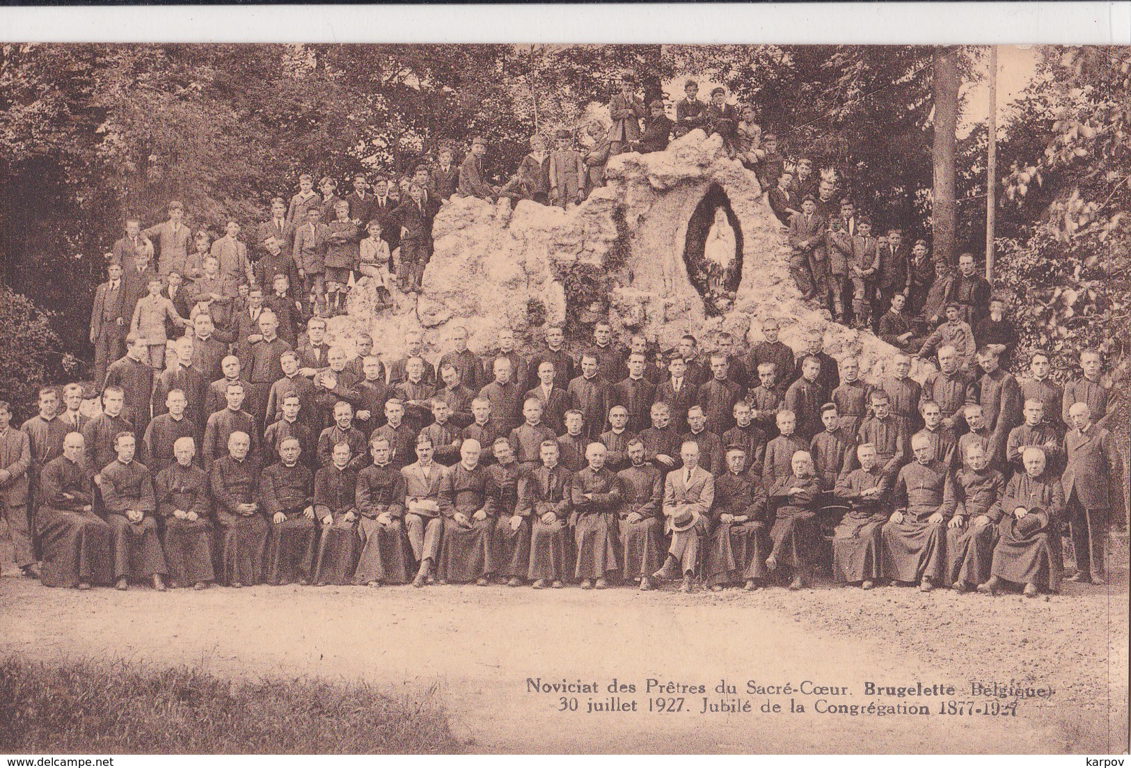 CPA - NOVICIAT DES PRETRES DU SACRÉ COEUR - BRUGELETTE - 30/07/27 - JUBILÉ DE LA CONGRÉGATION - Brugelette