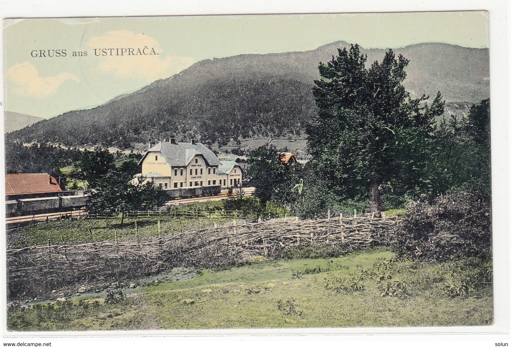 GRUSS AUS USTIPRAČA  1909  POSTCARD K.U.K.MILIT.POST - Bosnie-Herzegovine