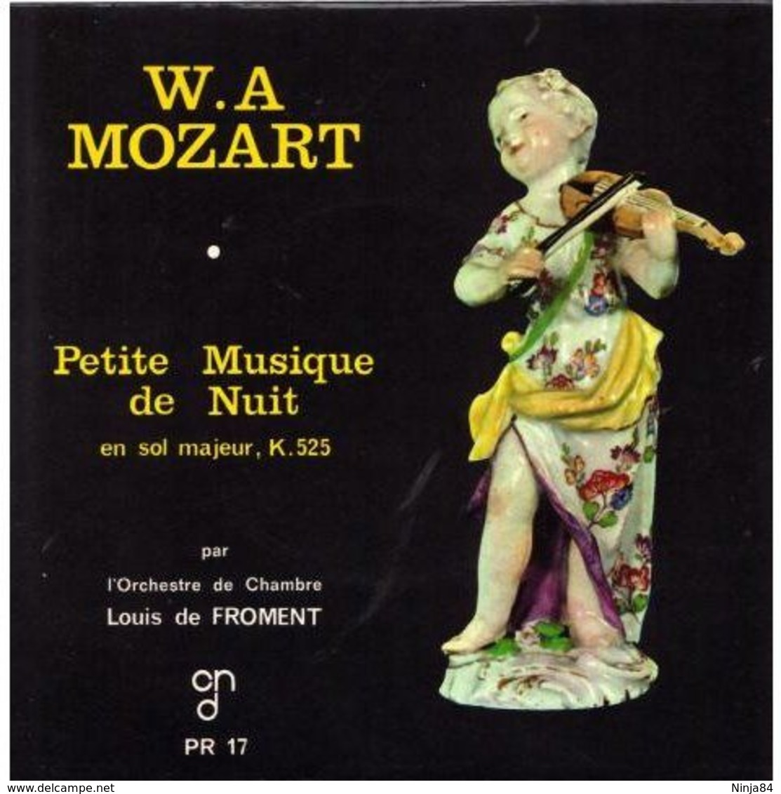 EP 45 RPM (7")  Louis De Froment  "  W.A Mozart Petite Musique De Nuit  " - Classique