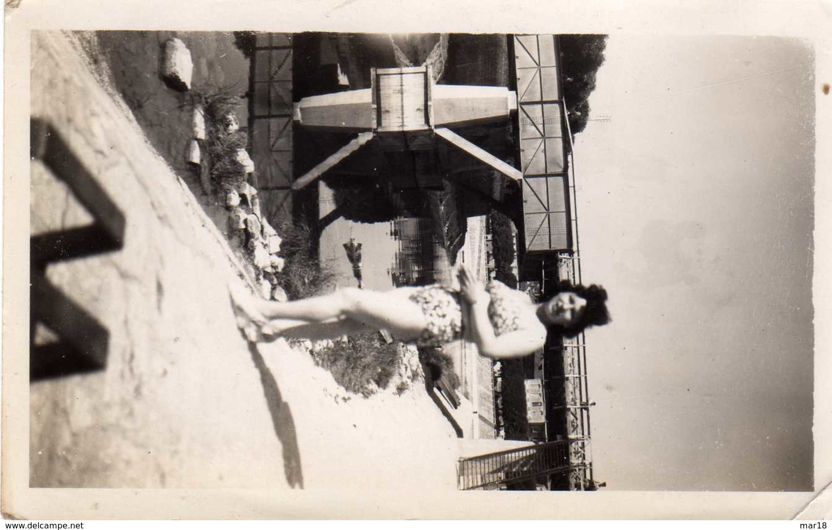 9 photos 1950 scene de la vie plage maillot de bain femme enfant homme