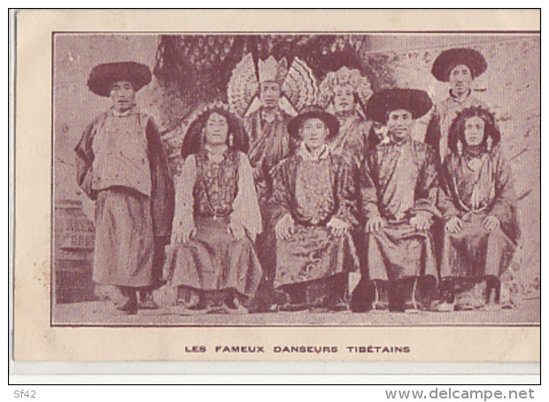PARIS    EXPO 1925       LES FAMEUX DANSEURS TIBETAINS - Tibet
