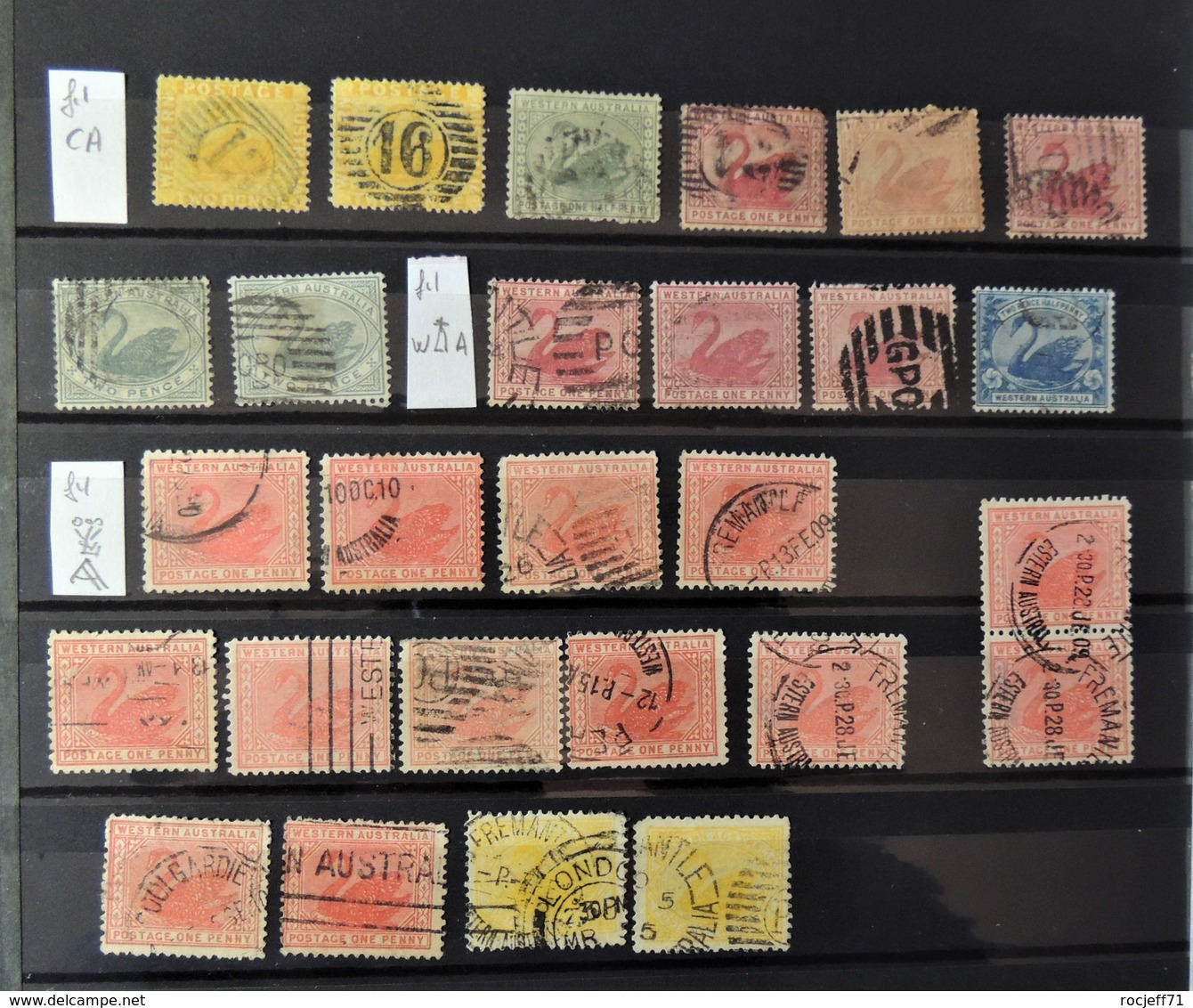 Western Australia Old Selection - Used Stamps