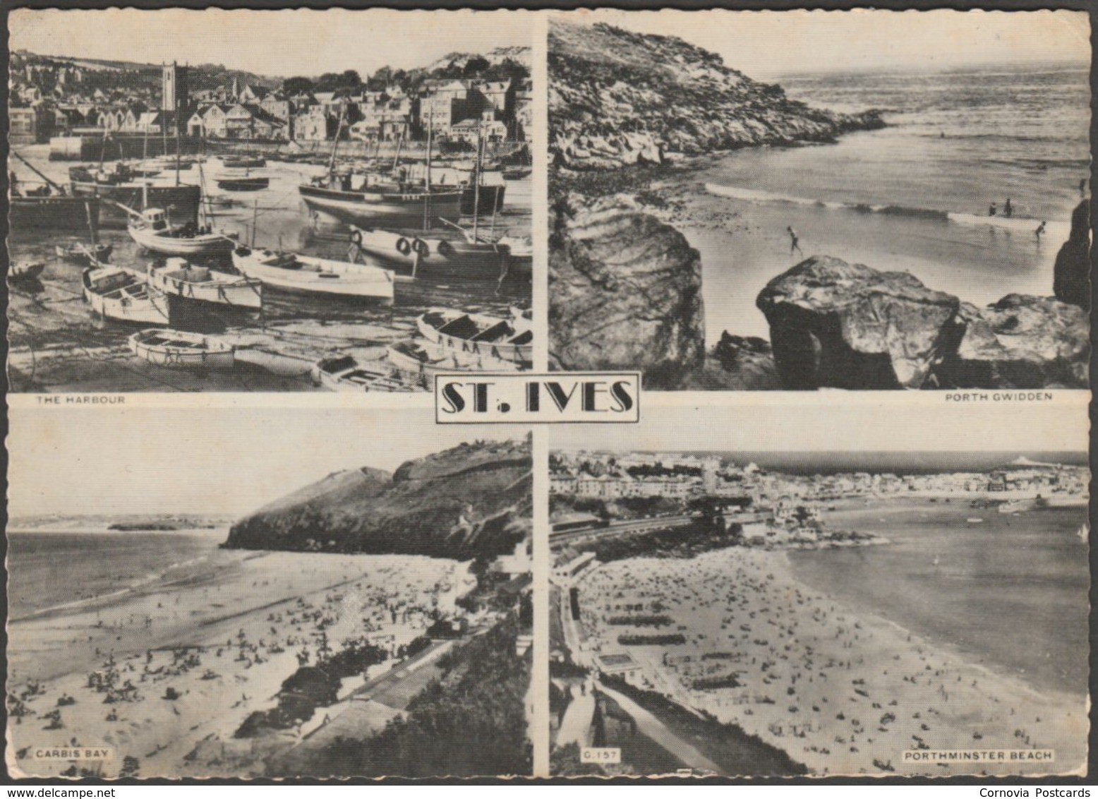 Multiview, St Ives, Cornwall, 1962 - Postcard - St.Ives