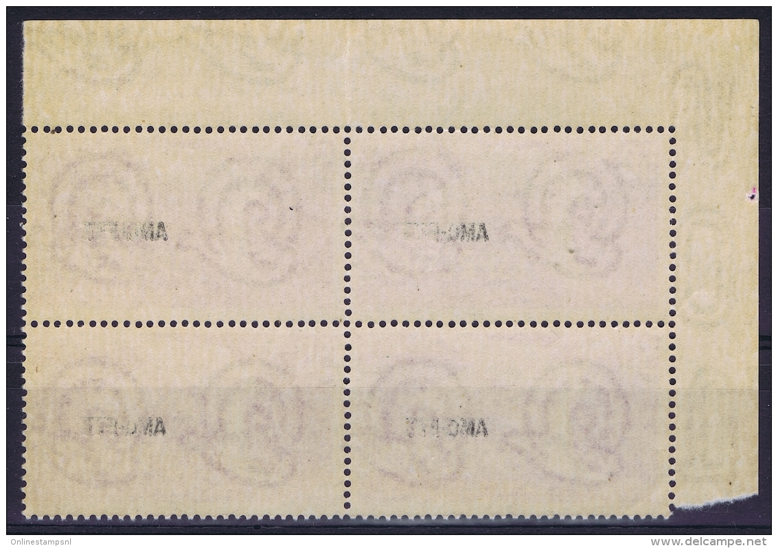 Italy  AMG FTT  Sa 7 Postfrisch/neuf Sans Charniere /MNH/** 1951  In 4 Block  1951 - Poste Exprèsse
