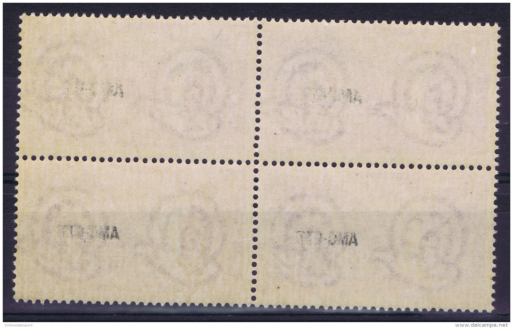 Italy  AMG FTT  Sa 7 Postfrisch/neuf Sans Charniere /MNH/** 1951  In 4 Block  1951 - Correo Urgente