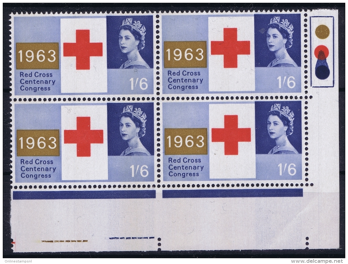 UK   644 P In Cornerblock Postfrisch/neuf Sans Charniere /MNH/** 1963 Red Cross - Ungebraucht