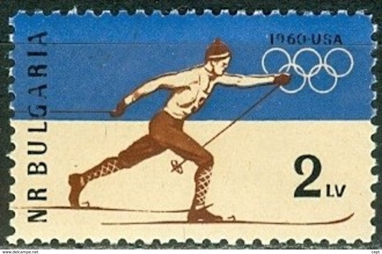 Ski-running - Bulgaria / Bulgarie 1960 - Stamp  MNH** - Hiver 1960: Squaw Valley