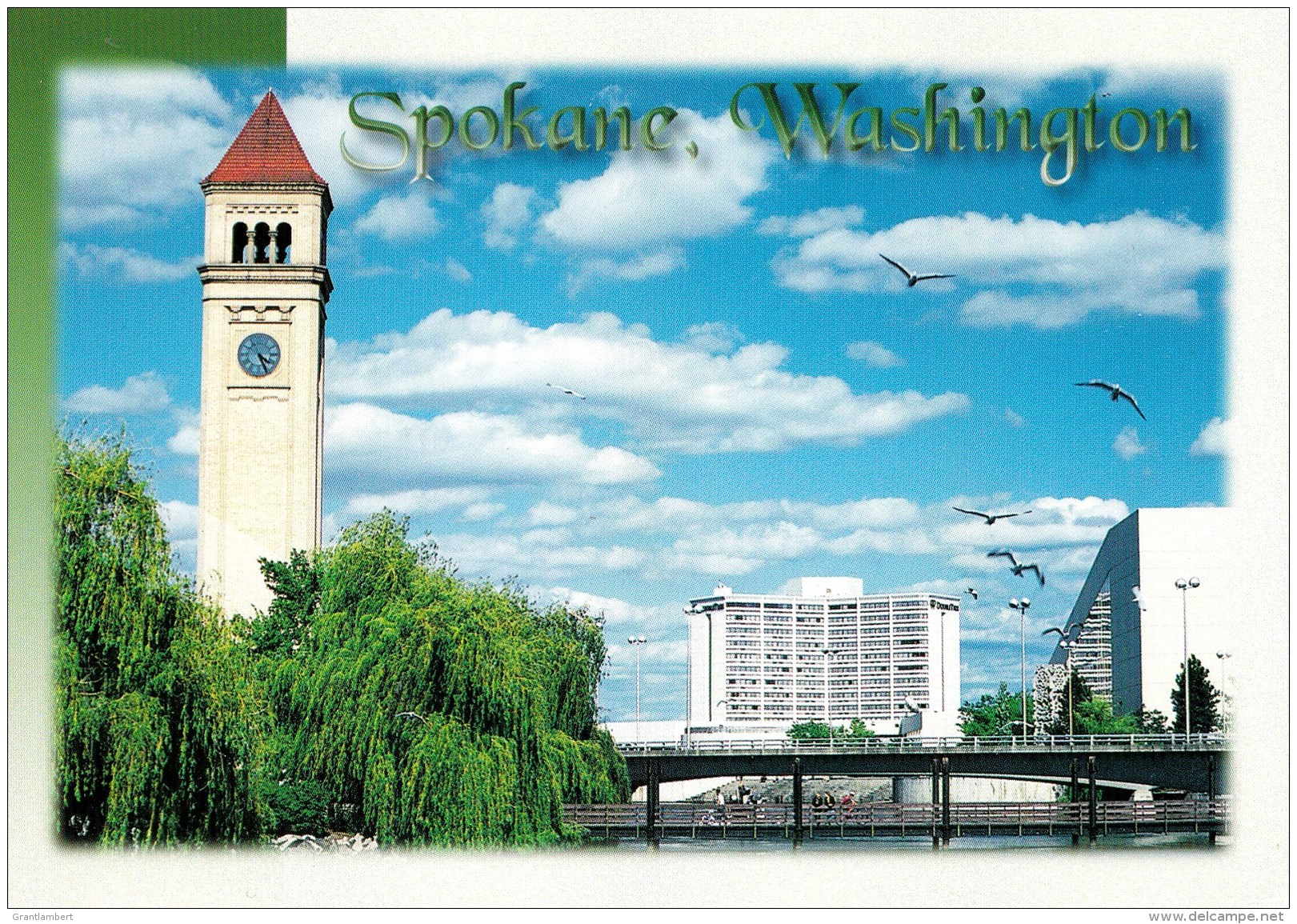 Riverfront Park With Clocktower &amp; Opers House, Spokane, Washington, USA Unused - Spokane