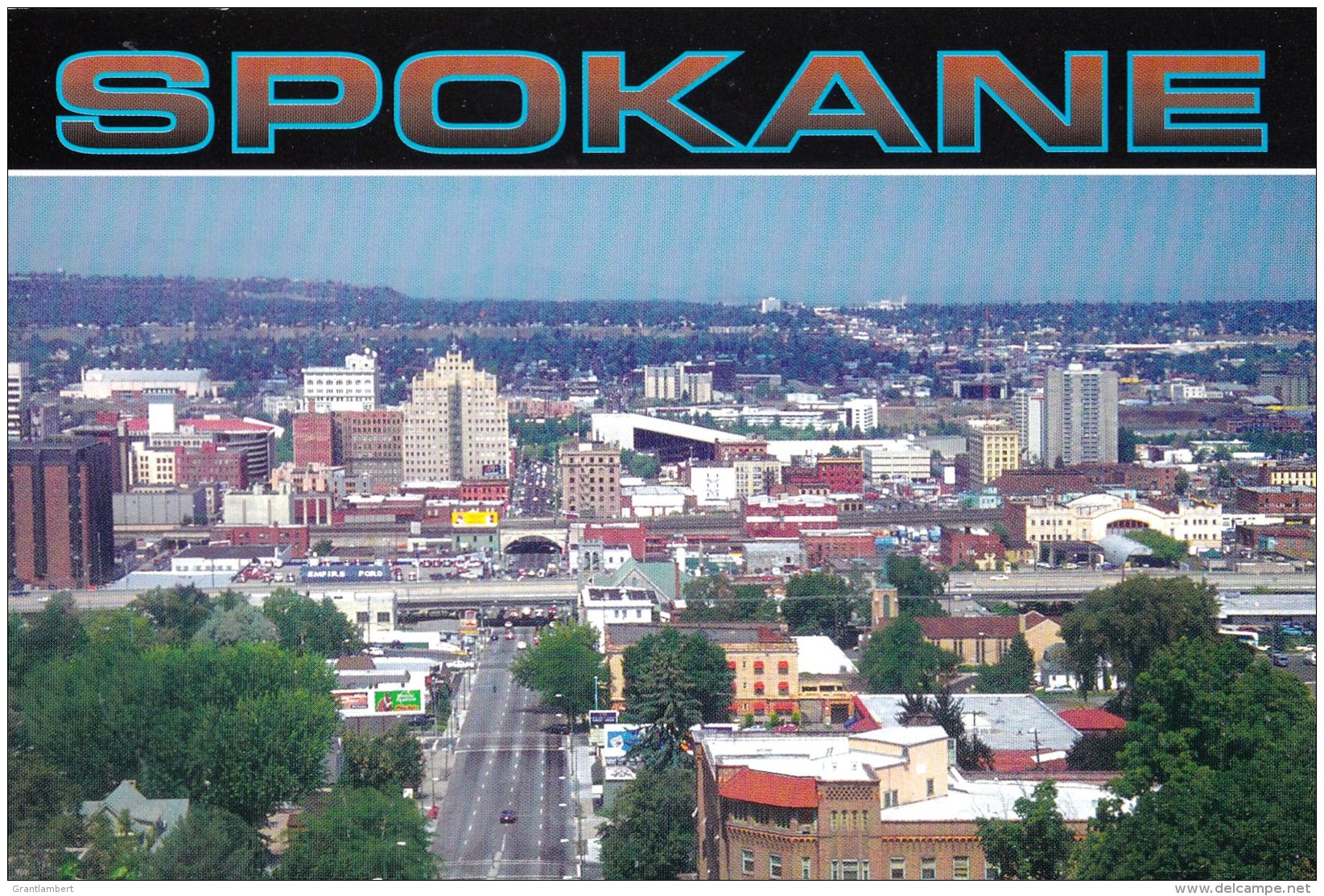 Spokane Skyline, Washington, USA Unused - Spokane