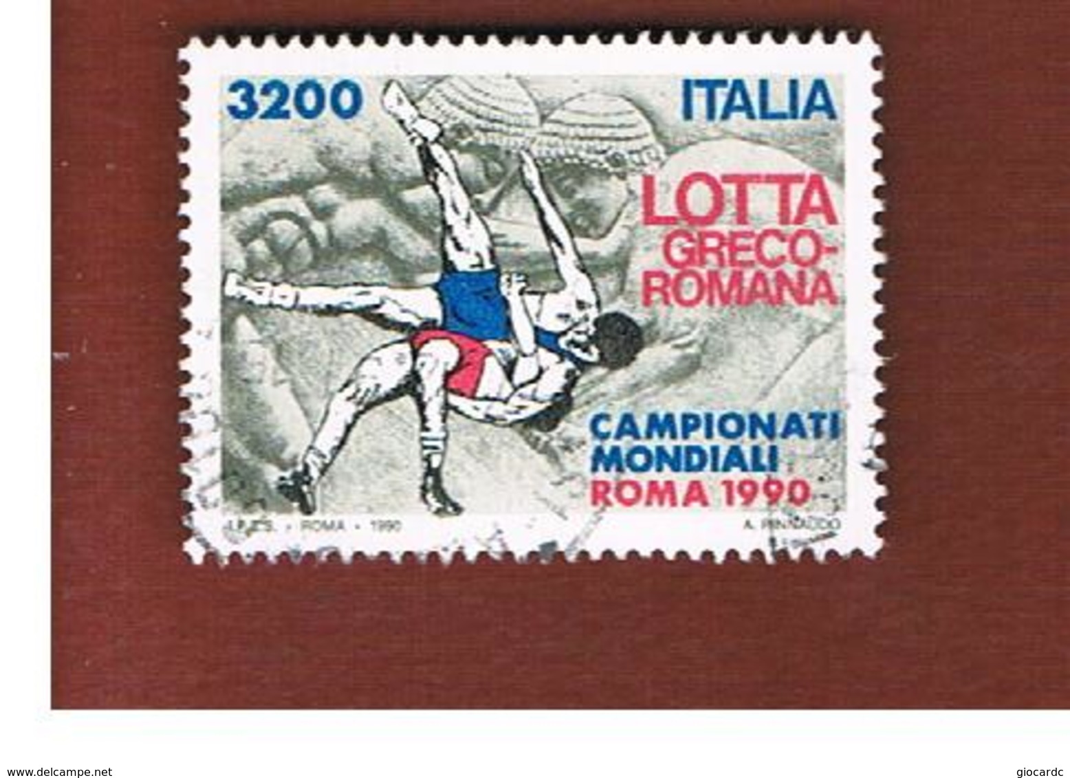 ITALIA REPUBBLICA  - SASS. 1944    -      1990 LOTTA GRECO - ROMANA   -      USATO - 1981-90: Usati