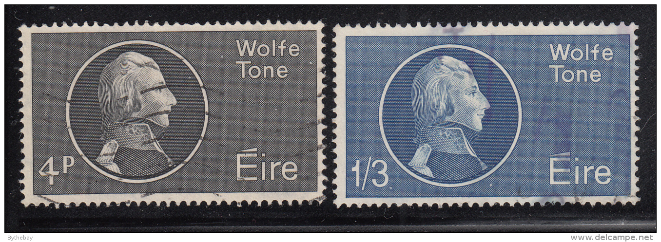 Ireland 1964 Used Scott #192-#193 Set Of 2 Theobald Wolfe Tone - Usati