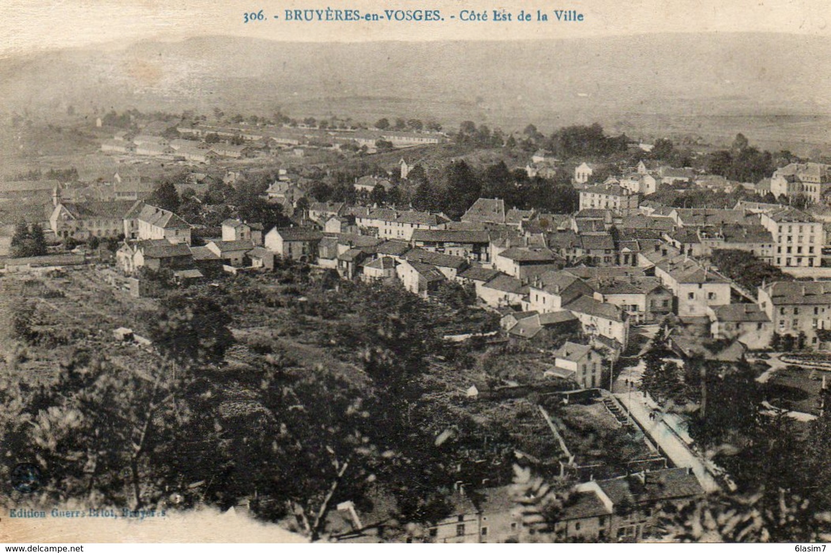 CPA - BRUYERES (88) - Vue Aérienne Du Bourg Au Début Du Siècle - Bruyeres