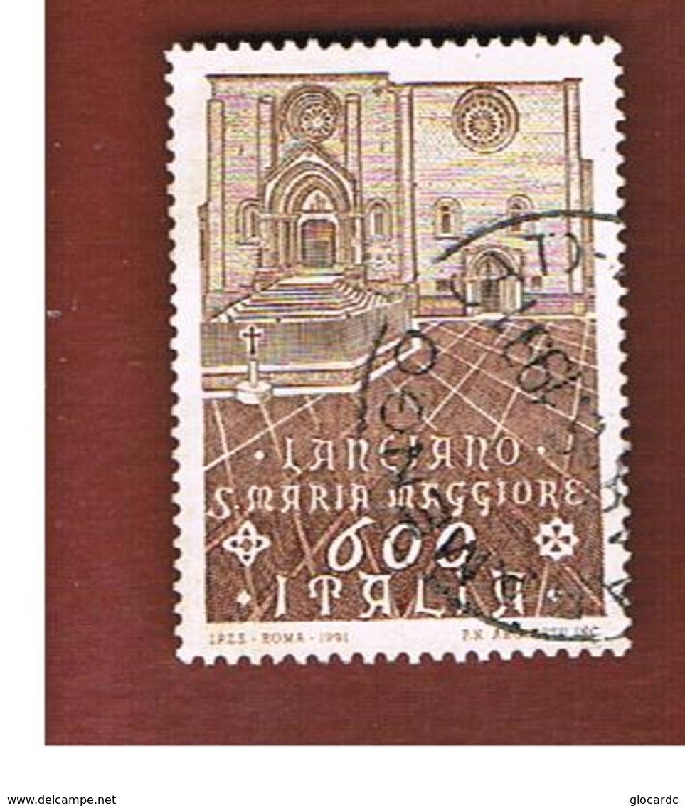 ITALIA REPUBBLICA  - SASS. 1964          -      1991  S. MARIA MAGGIORE, LANCIANO (CH)   -      USATO - 1991-00: Usati