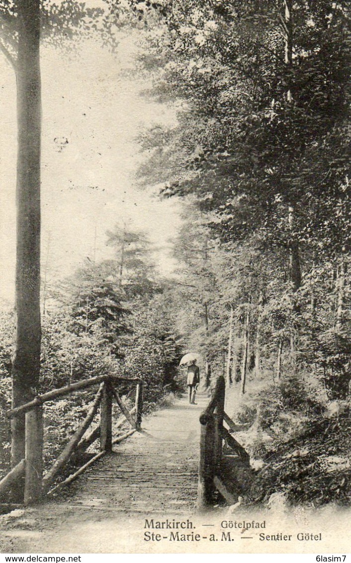 CPA - SAINTE-MARIE-aux-MINES (68) - Aspect Du Sentier Götel En 1909 - Sainte-Marie-aux-Mines