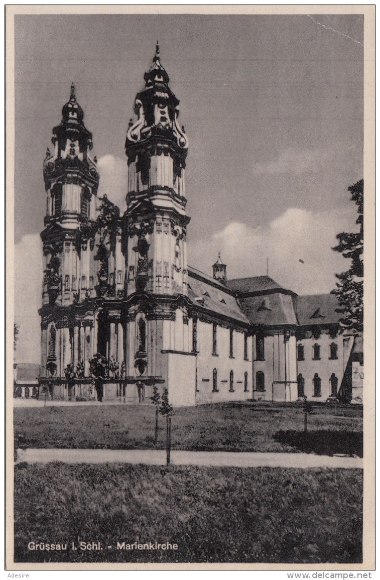 GRÜSSAU I. Schlesien, Marienkirche - Schlesien