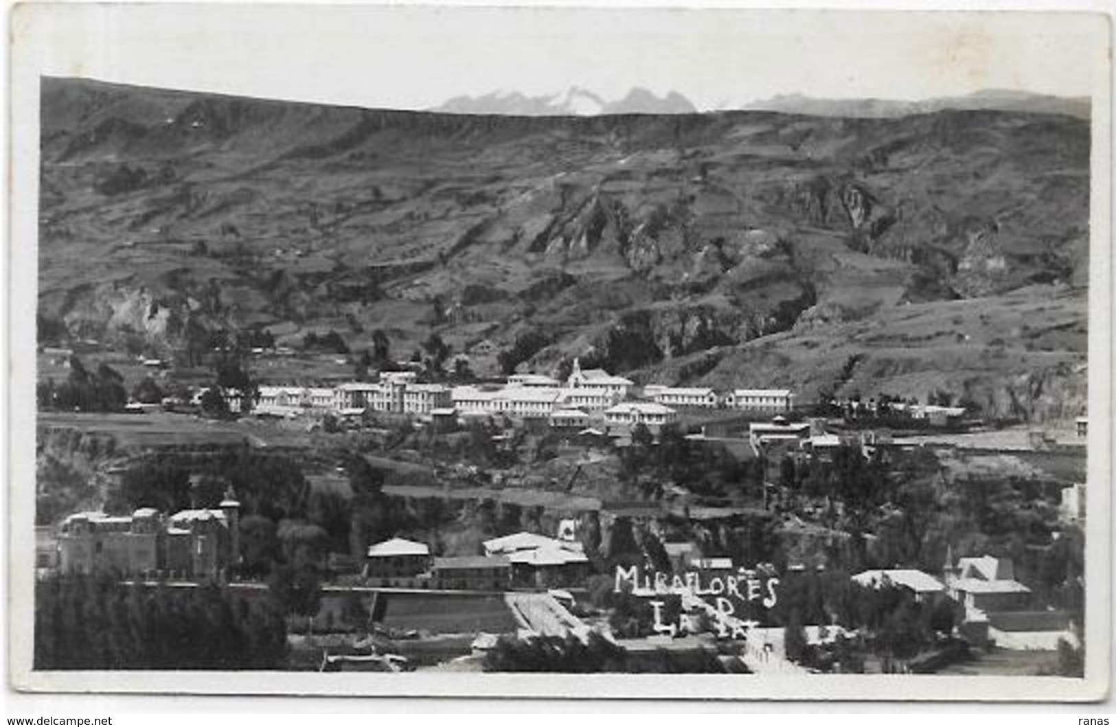 CPA Bolivie Bolivia Carte Photo RPPC Non Circulé Miraflorés - Bolivia