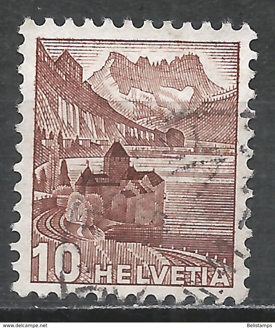 Switzerland 1939. Scott #230 (U) Chillon Castle - Oblitérés