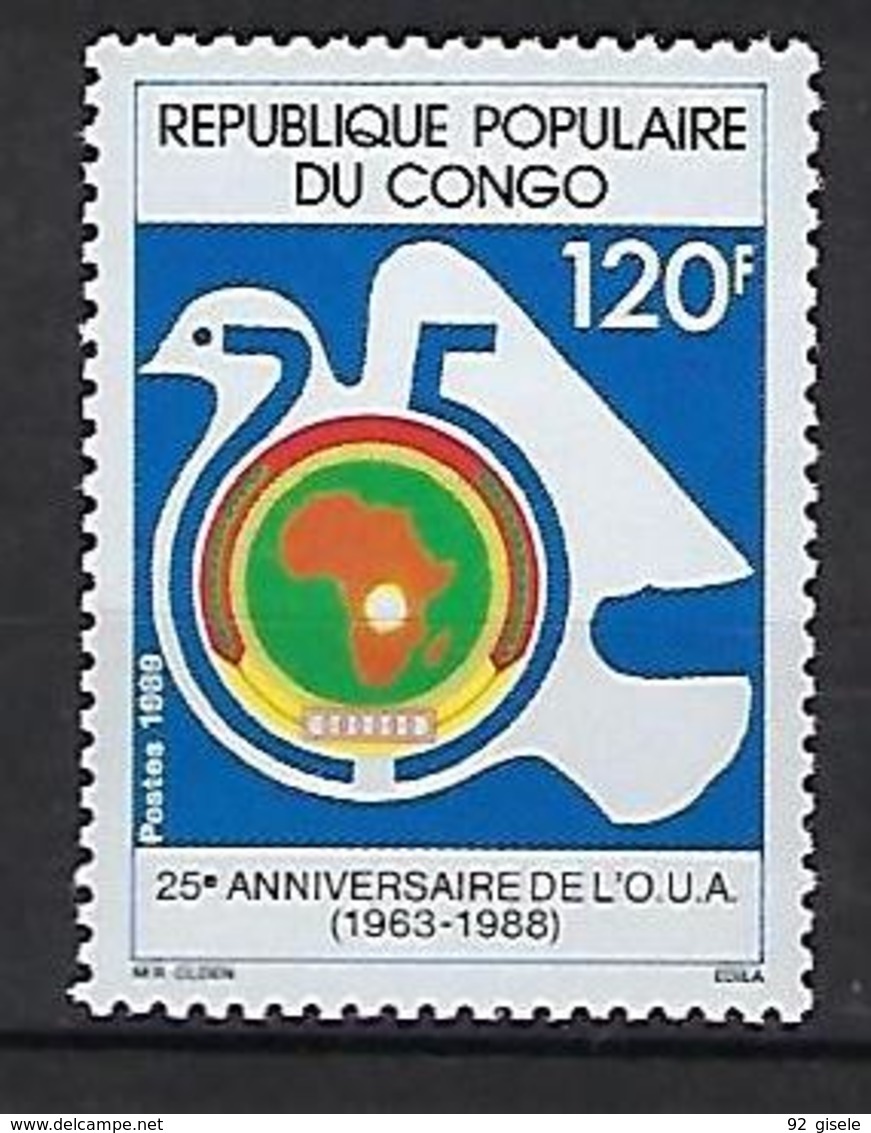 Congo YT 846 " O.U.A. " 1989 Neuf** - Neufs