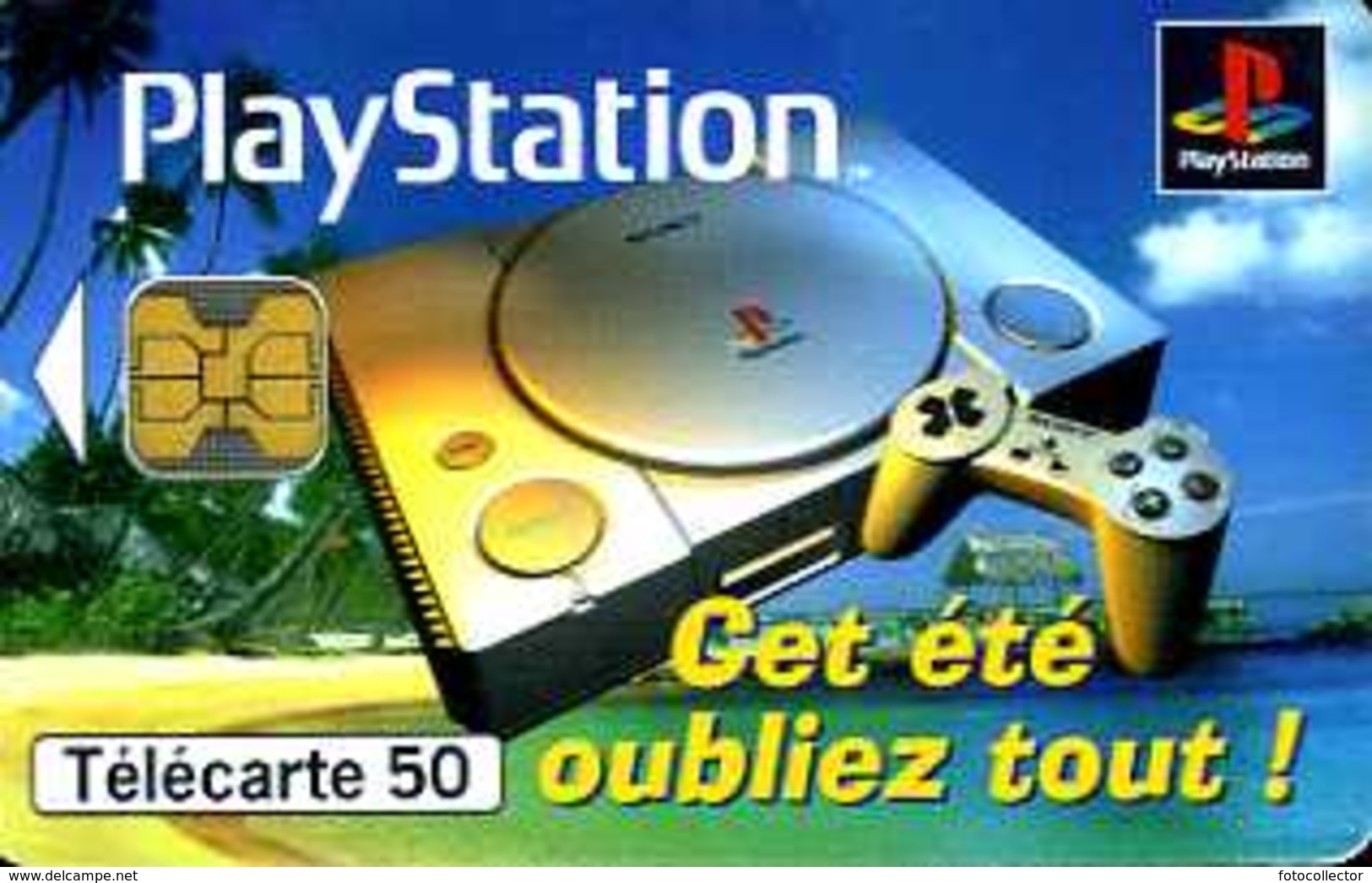 Télécarte 50 : Playstation - Jeux