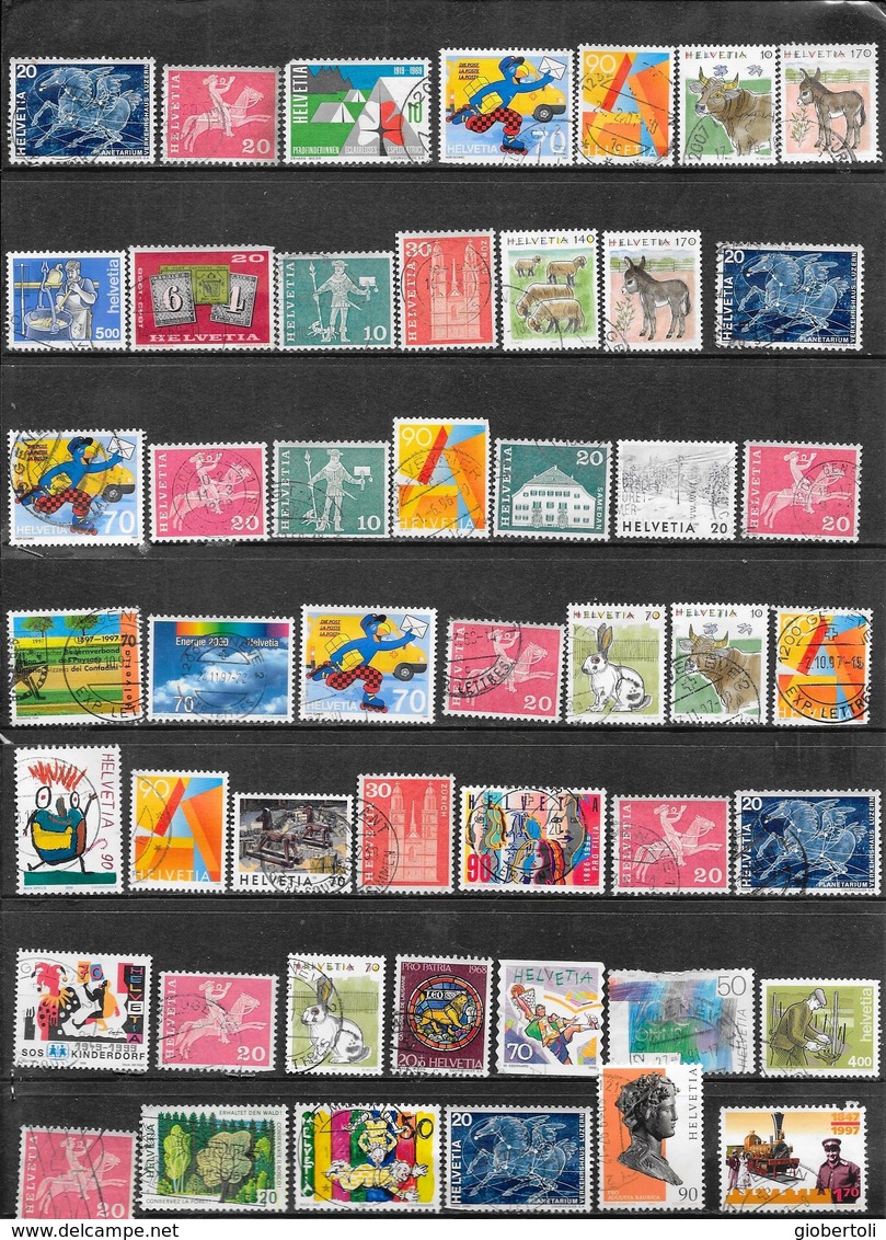 Svizzera/Switzerland/Suisse: Lotto Di 267 Francobolli, Lot Of 267 Stamps, Lot De 267 Timbres - Lotti/Collezioni