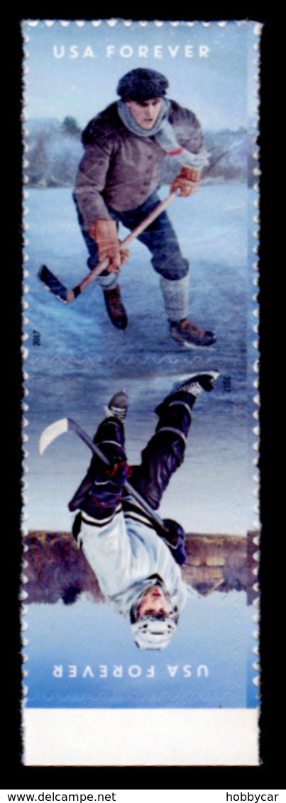 USA, 2017 Scott #5252-5253, The History Of Hockey, Pair Forever,  MNH, VF - Unused Stamps