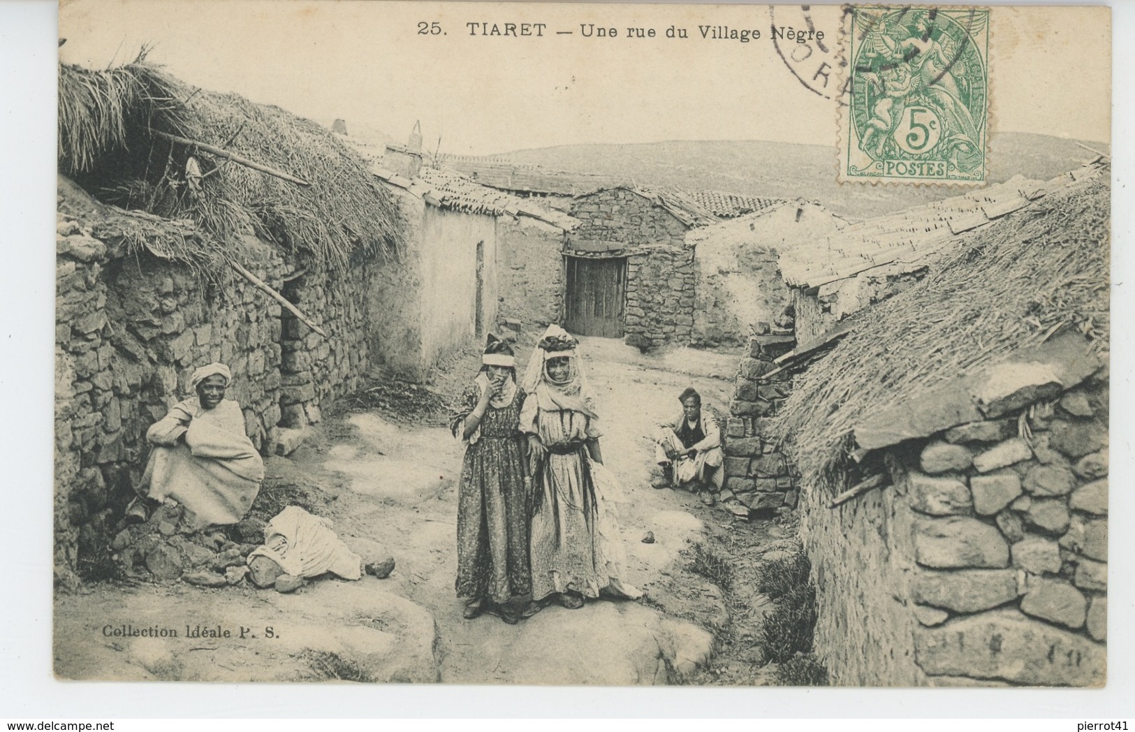 AFRIQUE - ALGERIE - TIARET - Une Rue Du Village Nègre - Tiaret