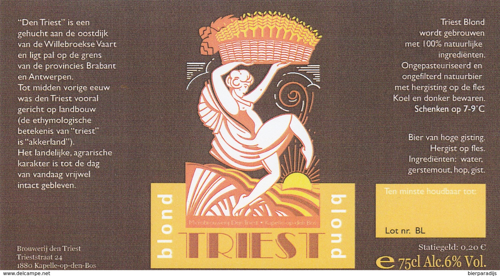 Brouwerij Den Triest - Bière