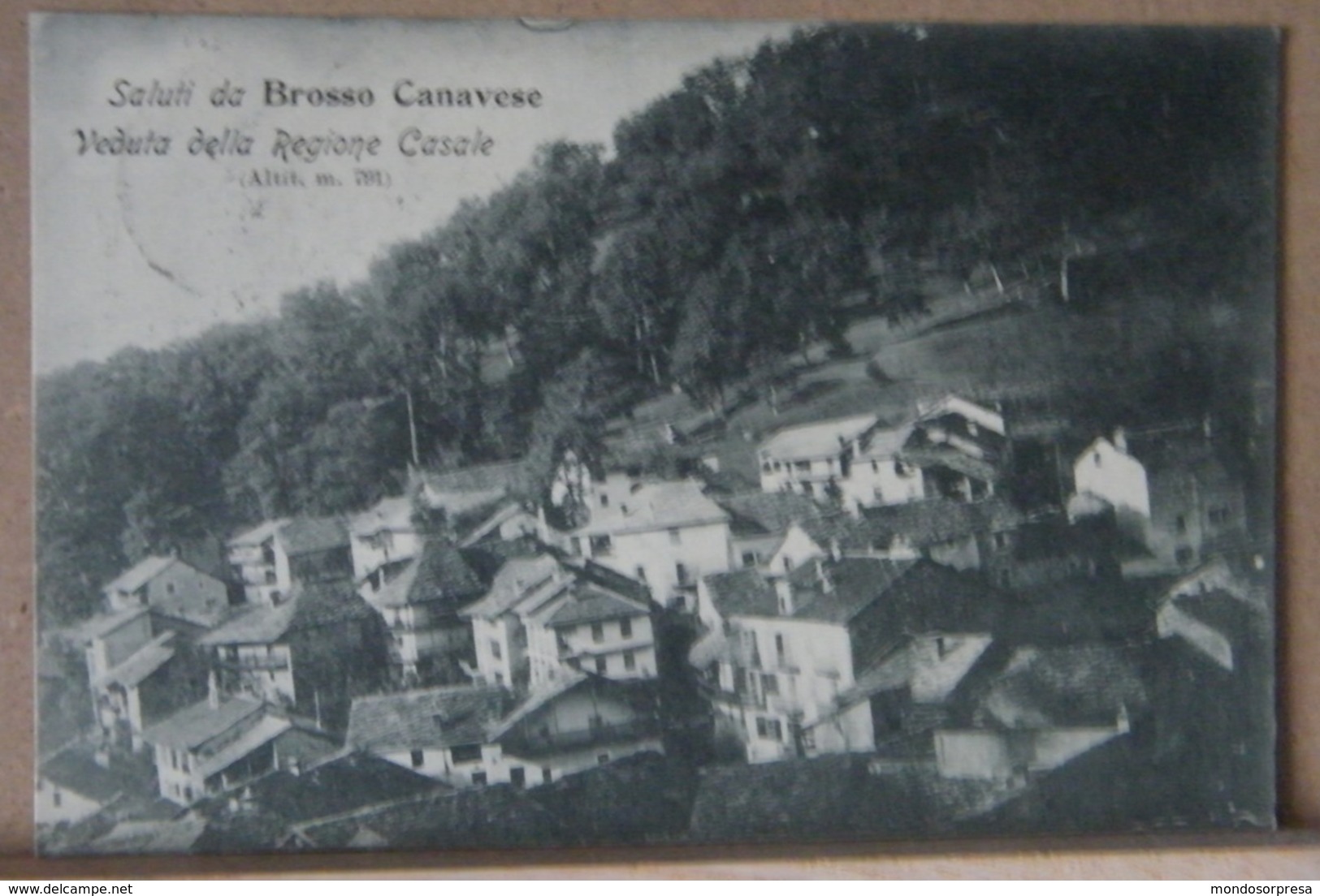 BROSSO CANAVESE, VEDUTA DELLA REGIONE CASALE  - 1908 VIAGGIATA - Altri & Non Classificati