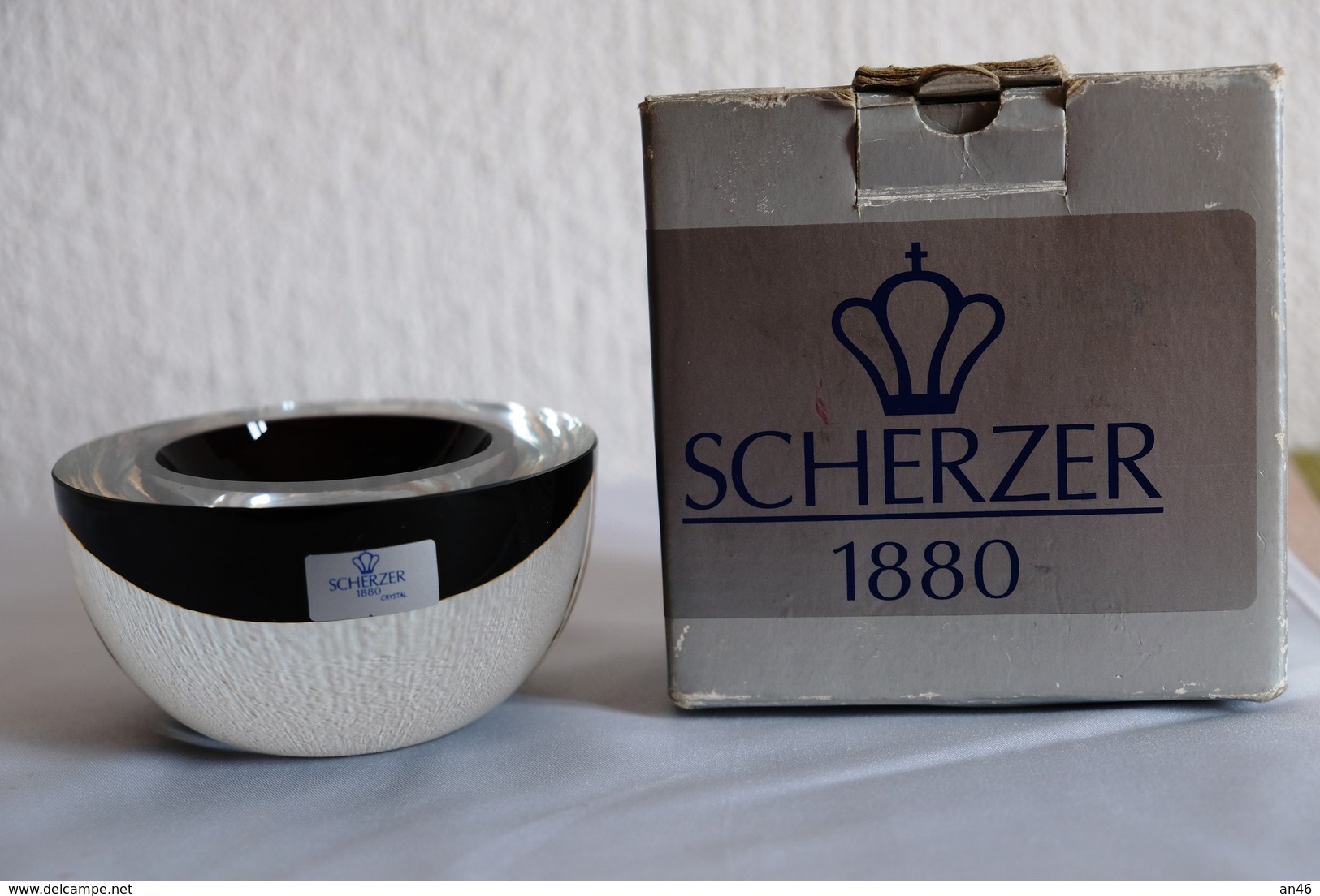 Portasigarette in legno di noce "La Thuile 1918-Portacenere in ametista Scherzer1880-Accendino "Martin Lozy"funzionante
