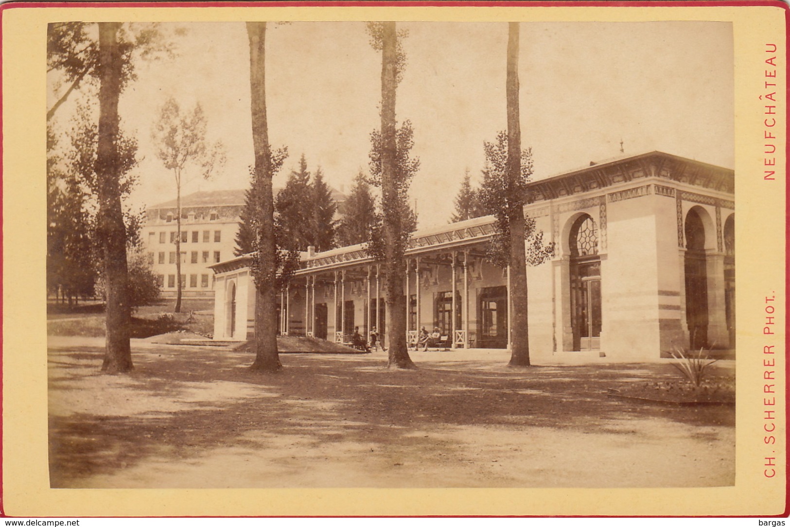 Photo 19èm Cabinet Size Vittel Vosges Par Charles Schrerrer Neufchateau - Anciennes (Av. 1900)