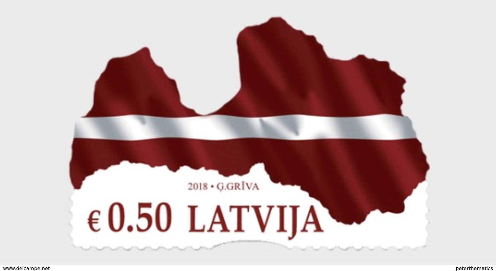 LATVIA , 2018, MNH, FLAGS, MAPS,1v - Stamps