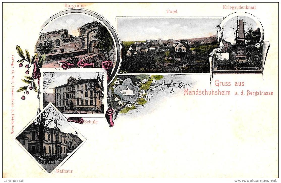 [DC11952] CPA - GERMANIA - GRUSS AUS HANDSCHUHSHEIM - PERFETTA - Non Viaggiata - Old Postcard - Altri & Non Classificati