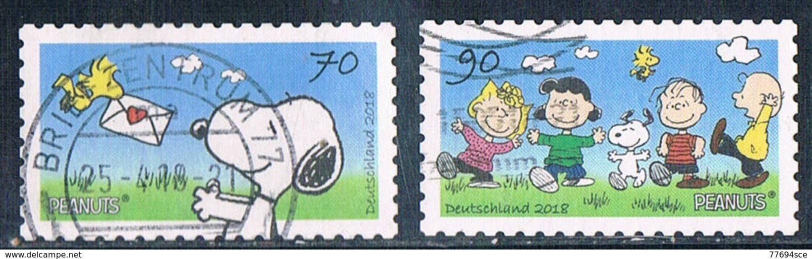 2018  Peanuts  Satz  (selbstklebend) - Gebraucht