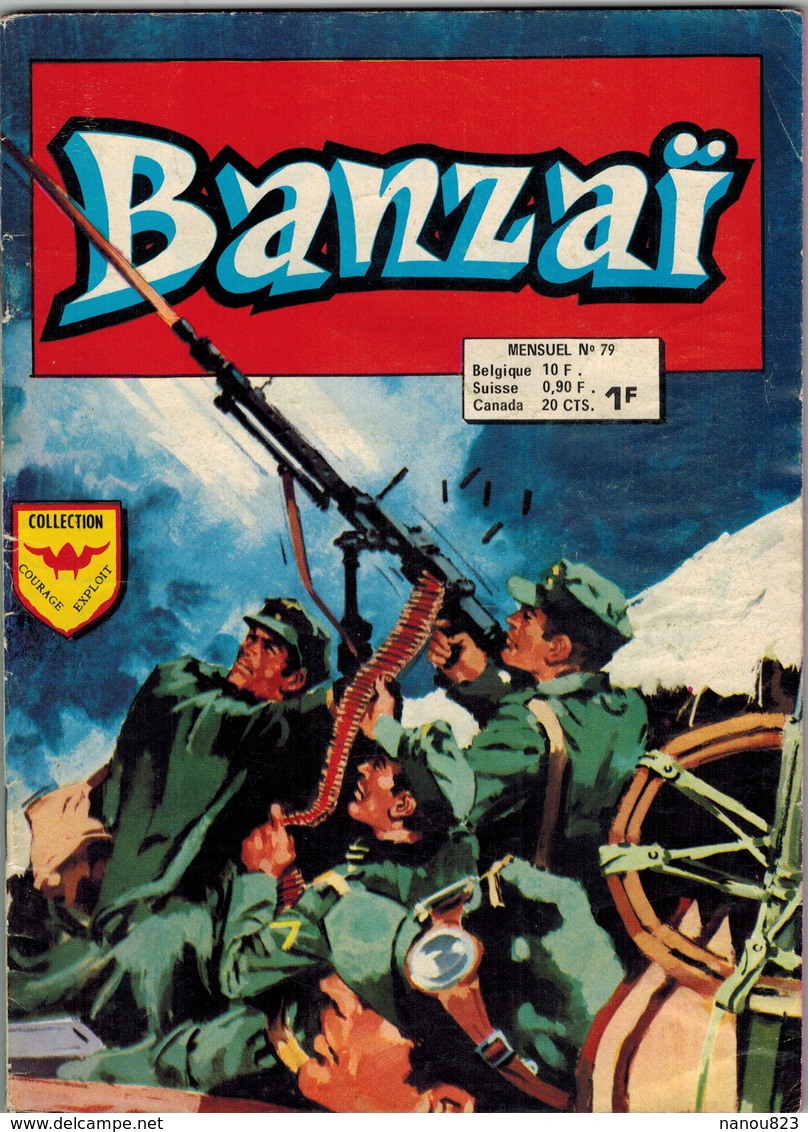 BANZAÏ N° 79 - EDITIONS AREDIT ARTIMA - ANNEE 1975 - Arédit & Artima