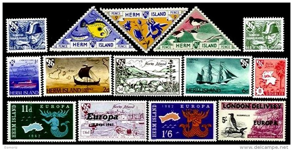 GREAT BRITAIN, Herm Island, */** MLH/MNH, F/VF - Emissions Locales