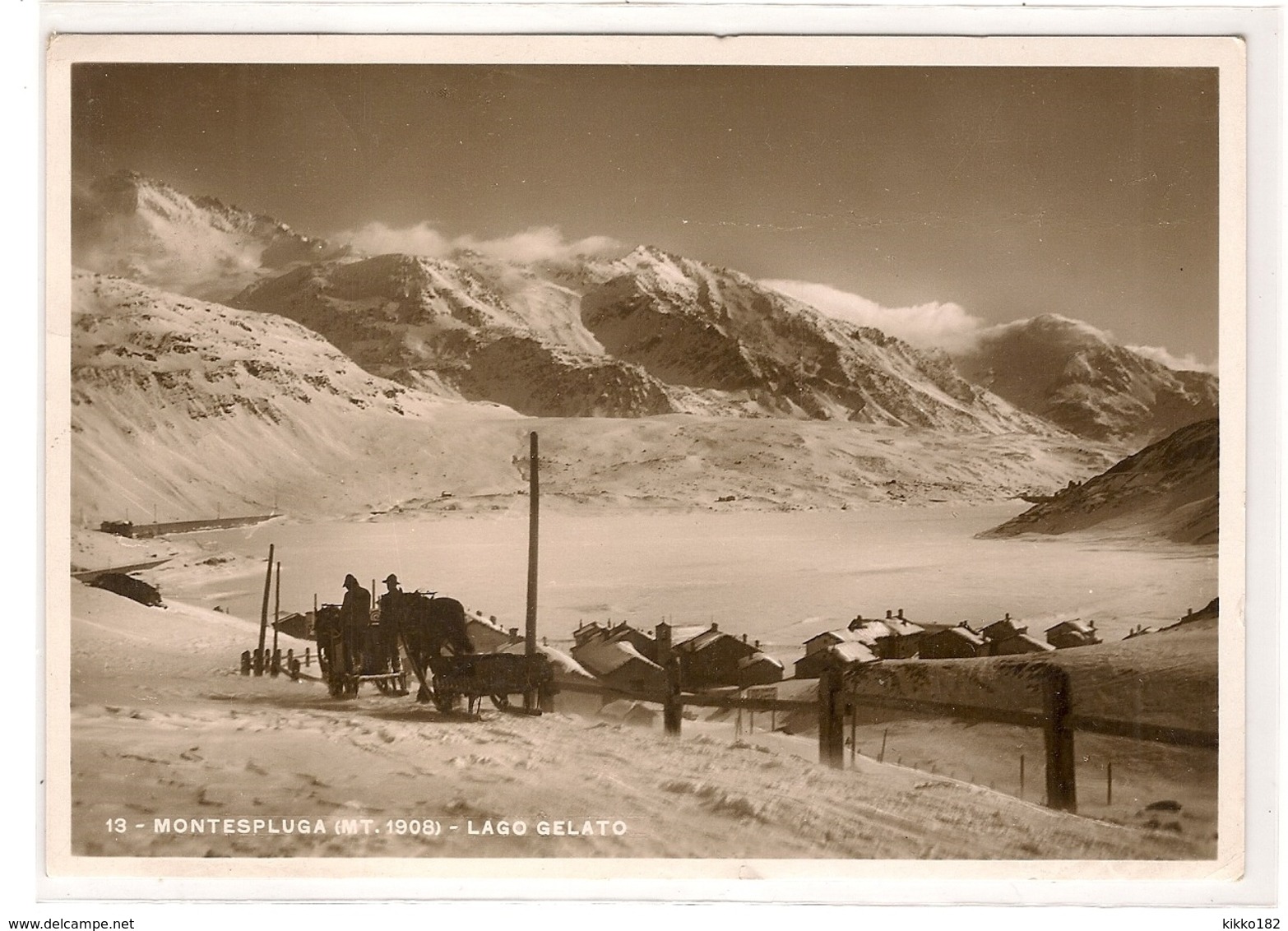 Cartolina VALLE SPLUGA - MONTESPLUGA  - 1936 - SONDRIO - Sondrio