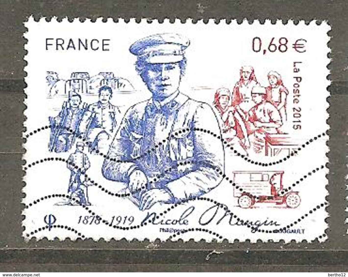 FRANCE 2015 NICOLE MANGIN 1878-1919 OBLITERE YT 4936 - Oblitérés