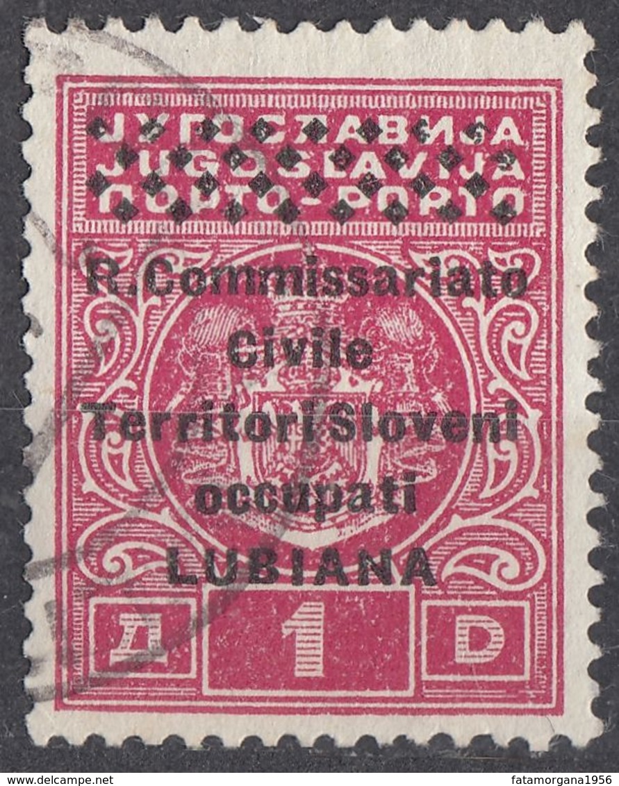 LUBIANA, OCCUPAZIONE ITALIANA - 1941 - Segnatasse Unificato 7 Usato. - Lubiana